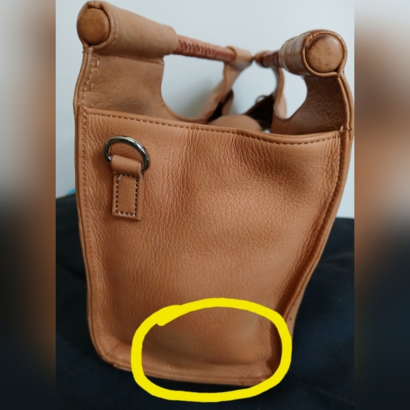 Fossil Genuine Leather Woven Handle Crossbody Handbag/Clutch - Picture 4 of 9